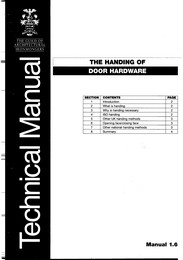 Handing of door hardware