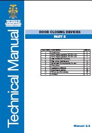 Door closing devices. Part 2