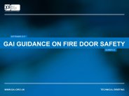 GAI guidance on fire door safety