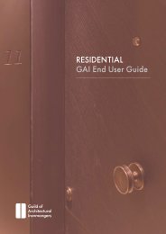 Residential GAI end user guide