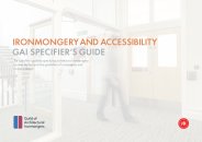 Ironmongery and accessibility - GAI specifier's guide