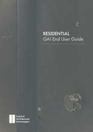 Residential GAI end user guide