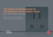 Design and specification of intumescent air transfer grilles