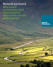 Natural partners - why nature conservation and natural capital approaches should work together