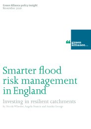 Smarter flood risk management in England - investing in resilient catchments