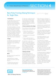 Basic putty fronting glazing techniques for single glass