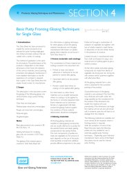 Basic putty fronting glazing techniques for single glass