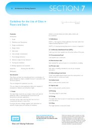 Guidelines for the use of glass in floors and stairs