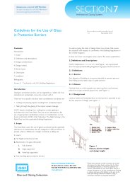 Guidelines for the use of glass in protective barriers
