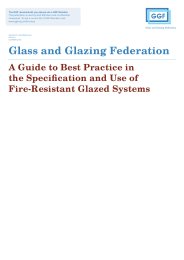 Guide to best practice in the specification and use of fire-resistant glazed systems