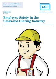 Employee safety in the glass and glazing industry