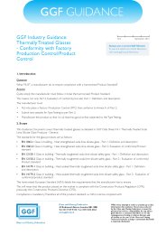 Thermally treated glasses - conformity with factory production control/product control