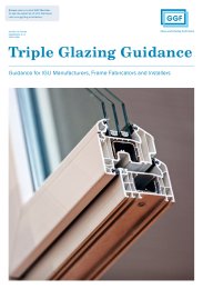 Triple glazing guidance - guidance for IGU manufacturers, frame fabricators and installers