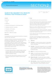 Guide to the calculation of U Values for Windows, Roof Windows & Doors