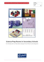 Science prep rooms in secondary schools. An introduction to prep room design for architects and designers