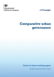 Comparative urban governance. Future of cities: working paper
