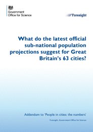What do the latest official sub-national population projections suggest for Great Britain's 63 cities? Addendum to 'People in cities: the numbers'