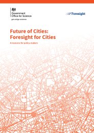 Future of cities: Foresight for cities. A resource for policy makers