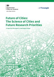 Future of cities: the science of cities and future research priorities
