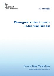 Divergent cities in post-industrial Britain. Future of cities: working paper