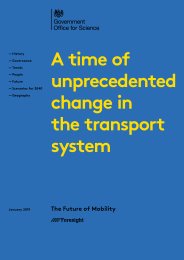 A time of unprecedented change in the transport system. The future of mobility