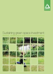 Sustaining green space investment - issues, challenges and recommendations