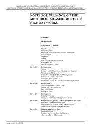 Bills of quantities for highway works. Section 2 Notes for guidance on the method of measurement for highway works. (1998 consolidated version - includes amendments dated May, August 2001 and May and November 2003 and May and November 2004 and November 2006 and May 2009)