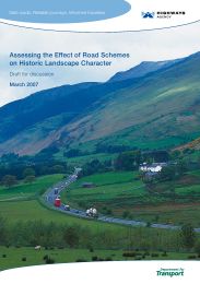 Assessing the effect of road schemes on historic landscape character - draft for discussion