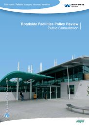 Roadside facilities policy review - public consultation
