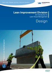 Lean Improvement Division: an introduction to lean visual management: Design