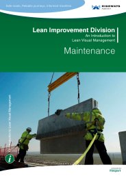 Lean Improvement Division: an introduction to lean visual management: Maintenance
