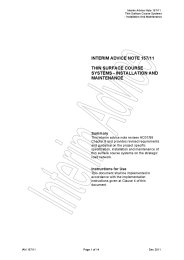 Thin surface course systems - installation and maintenance (Withdrawn)