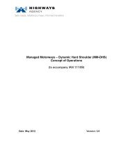 Managed motorways - dynamic hard shoulder (MM-DHS) - concept of operations (to accompany IAN 111/09)