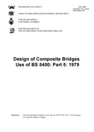 Highway structures: Approval procedures and general design. General design. Design of composite bridges: use of BS 5400: part 5: 1979 (incorporating amendment 1 Dec 87)