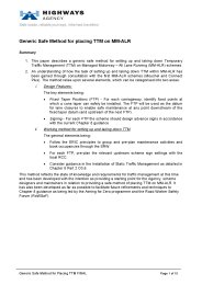 Generic safe method for placing TTM on MM-ALR