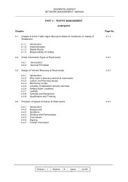 Network management manual - Part 4 - Traffic management