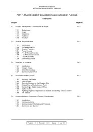 Network management manual - Part 7a - Traffic incident management and contingency planning