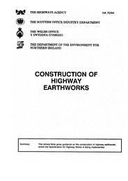 Geotechnics and drainage. Earthworks. Construction of highway earthworks