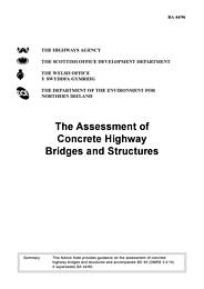 Highway structures: Inspection and maintenance. Assessment. Assessment of concrete highway bridges and structures