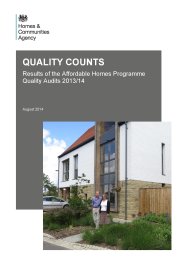 Quality counts - results of the affordable homes programme quality audits 2013/14