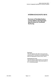 Revision of permitted surface course options and aggregate ...