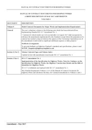 Model contract document for major works and implementation requirements ...