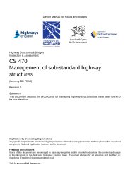Management of sub-standard highway structures (formerly BD 79/13)