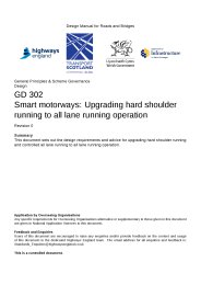 Smart motorways: upgrading hard shoulder running to all lane running operation