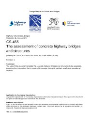 Assessment of concrete highway bridges and structures (formerly BD 44/15, BA 38/93, BA 40/93, BA 51/95 and BA 52/94) Revision 1