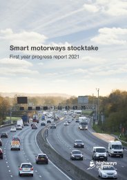 Smart motorways stocktake. First year progress report 2021