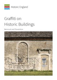 Graffiti on historic buildings. Removal and prevention