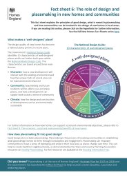 Role of design and placemaking in new homes and communities