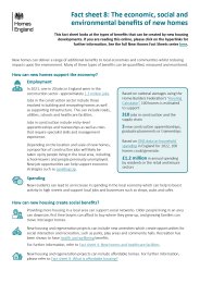 Economic, social and environmental benefits of new homes