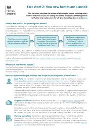 How new homes are planned